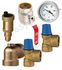 Kit accessoires ECS (2 soupapes Ø3/4´´ 7 bars - 1 purgeur d´air - 1 thermometre - 1 vanne de vidange Ø2´´ - 1 coude réduit)