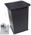 Borne Galva d´Aspiration (+ filtre G4) Classique Noire (LxlxH) 450x450x840mm - pour échangeur Øext. 360mm (DN 300)