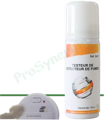 Spray pour test de fonctionnement de détecteur de fumée