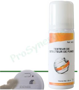 Spray pour test de fonctionnement de détecteur de fumée