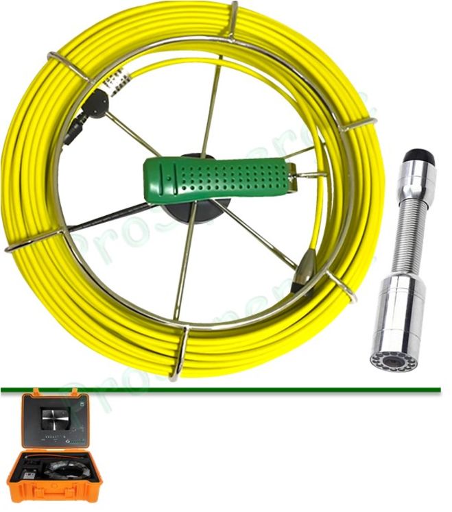 Kit complémentaire Tête étanche Ø 23 mm et Fibre 40m pour Caméra de contrôle 2500