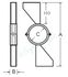 Support au toit Galva  Pour conduit isolé  Øext 250mm - DESTOCKAGE