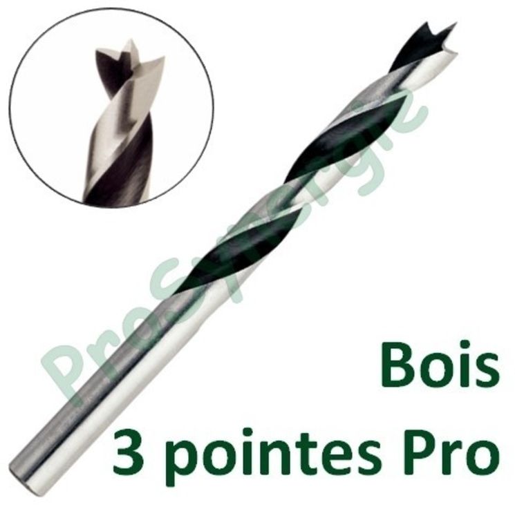 Foret bois 3 pointes - Ø 10 mm