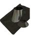 Kit CréaPlus Noir - Conduit cheminée Isolé (Duoten) hauteur utile 2,92 mètres Int./Ext. = Inox 316 / 304 - Øint/ext 100/150mm - Sortie toiture et conduit de finition bas réduit Ø80mm Inox laqué noir (RAL9005)