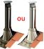 Conduit cheminée intérieur Duoten (Isolé 25 mm), Ø 80 à 250 mm, Noir ou Inox, Raccordement simple ou conduit de finition