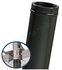 Kit CréaPlus Inox - Conduit cheminée Isolé (Duoten) hauteur utile 2,95 mètres Int./Ext. = Inox 304 / (I 304 ou Galva) - Øint/ext 150/200mm - Conduit de finition bas Inox laqué noir (RAL9005)