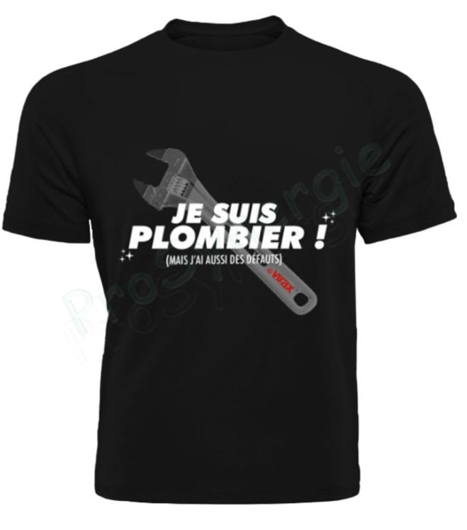 Cadeau - Tee Shirt VIRAX Je suis plombier Taille L