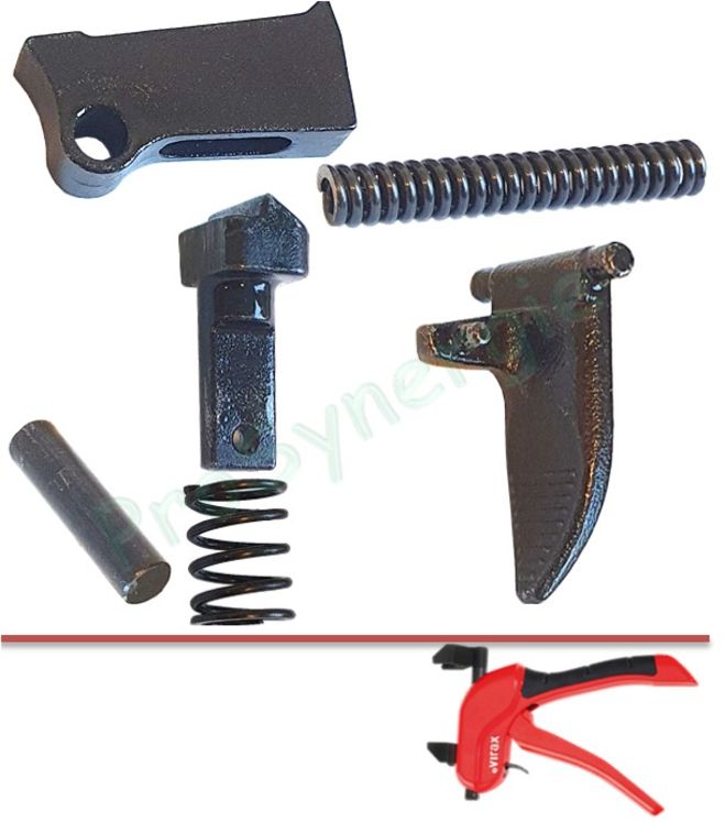 Kit SAV pièces internes (cliquet, loquet, gachette et ressorts) pour Mini-Sertisseuse à glissement 253361