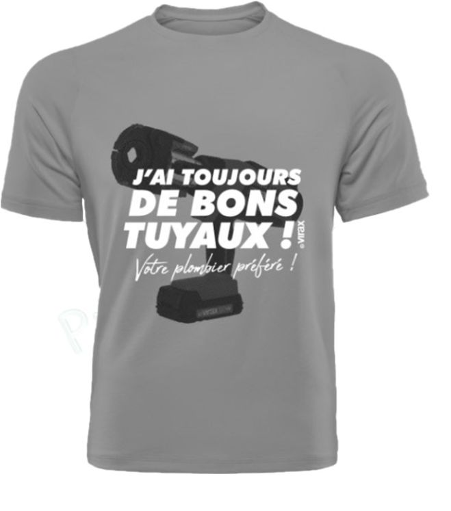 Cadeau - Tee Shirt VIRAX J´ai de bons tuyaux Taille L