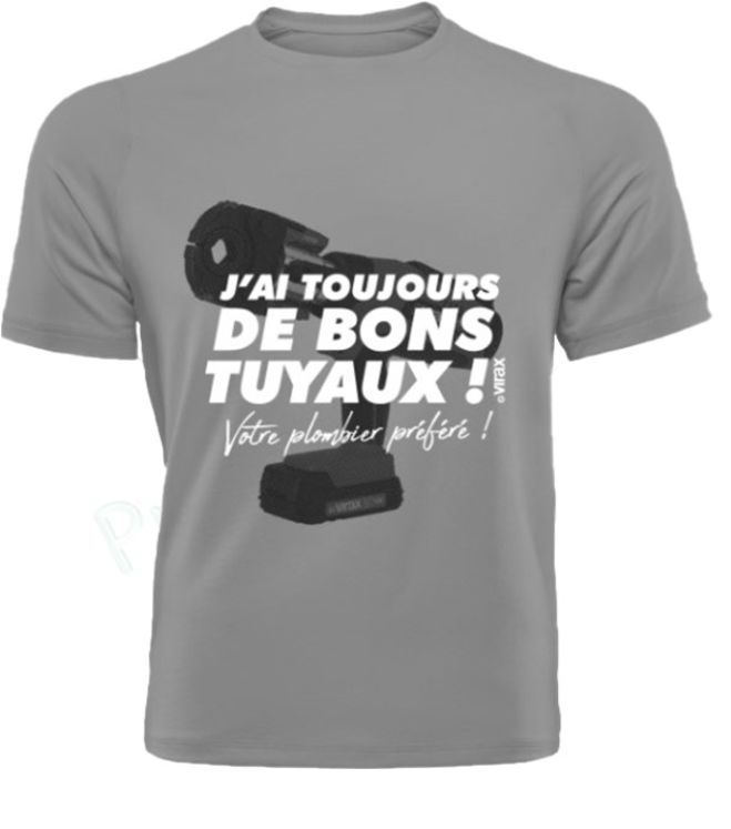 Cadeau - Tee Shirt VIRAX J´ai de bons tuyaux Taille M