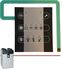 Clavier utilisateur autocollant 3 boutons (température, ventilateur et filtre) + 9 diodes - pour VMC Double-Flux Aldes Cube 300 ou 370