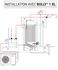 Préparateurs Eau chaude sanitaire 200 litres acier revêtement ACS Polywarm (isolé ép. 50mm) classe ERP B 1 échangeur XL (spécial PAC) 2m² - ØxH=550x1440mm