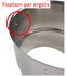 Raccord entre flexible (prolongation) Inox 304 avec anti-bistre vers le bas (conduit de fumée) Ø 125/131 mm