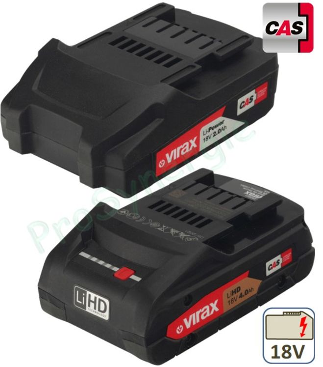 Batterie 18V-4,0Ah Li-Ion Standard CAS pour Virax Rothenberger Metabo etc