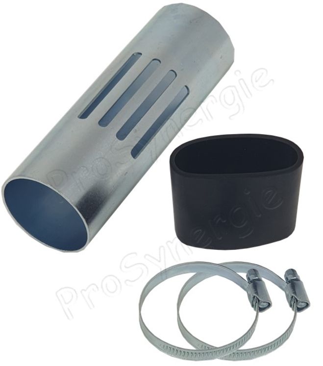 Kit manchon, colliers et régulateur de débit Ø 50 mm pour aspiration d´un transfert pneumatique de granulés