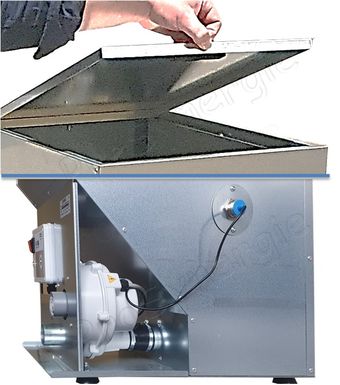 Kit de stockage et transfert pneumatique de granulés (réservoir