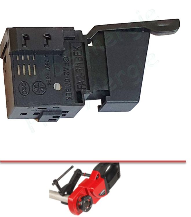 Gachette et interrupteur électrique pour Filière électroportative Mini-Phénix 1380 Virax