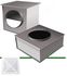 Plénum à raccordement horizontal ou vertical pour diffuseur d'air carré à noyau amovible, nu ou isolé