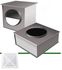 Plénum à raccordement horizontal ou vertical pour diffuseur d'air carré à noyau amovible, nu ou isolé