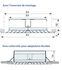 Diffuseur d´air Circulaire fixe Acier peint