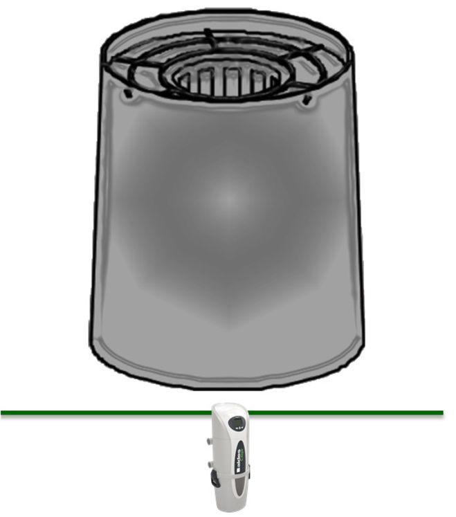 Support cartouche filtre pour centrales d´aspiration C.Axpir Digital et Dynamic