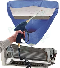 Montage de la bâche de protection réutilisable pour le nettoyage de split de clim
