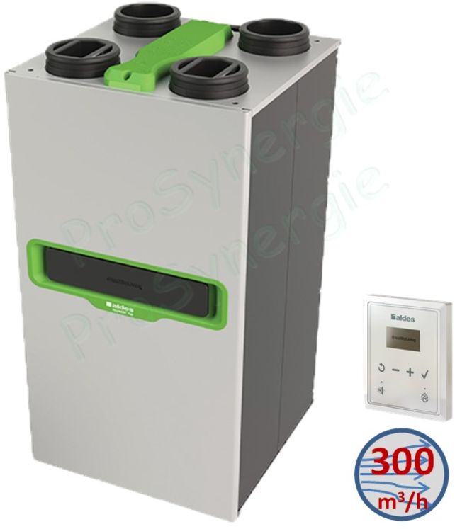 VMC Double-Flux et purification d´air InspirAIR® Top 300 Classic avec télcommande filaire