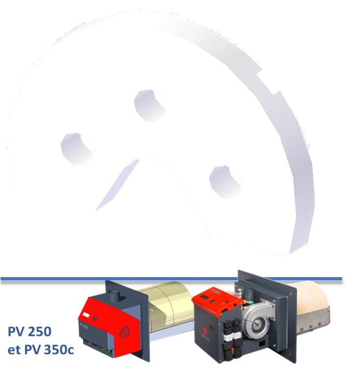 Brique réfractaire de fond de chambre de combustion pour PV 250/350b