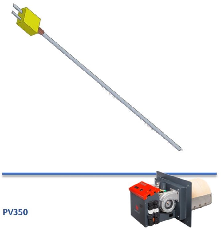 Capteur de température des briques pour brûleur PV350, L=150 mm, Ø3 mm