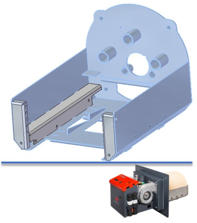 Chambre de combustion pour brûleur PELLTECH PV350