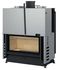 Foyer gamme Technika Horizon Droit 1000 Noir, Dimensions hors tout HxLxP = 1525x1228x496, surface de l´âtre (LxP) = 924x296, puissance 7 à 11 kW, classe énergétique A