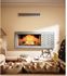 Foyer gamme Technika Horizon Droit 900 Noir, Dimensions hors tout HxLxP = 1525x1118x496, surface de l´âtre (LxP) = 814x296, puissance 7 à 10,5 kW, classe énergétique A