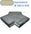 CSH 90 - Culotte Horizontale Galva Oblong - Hauteur 100 mm - Largeur 350 mm