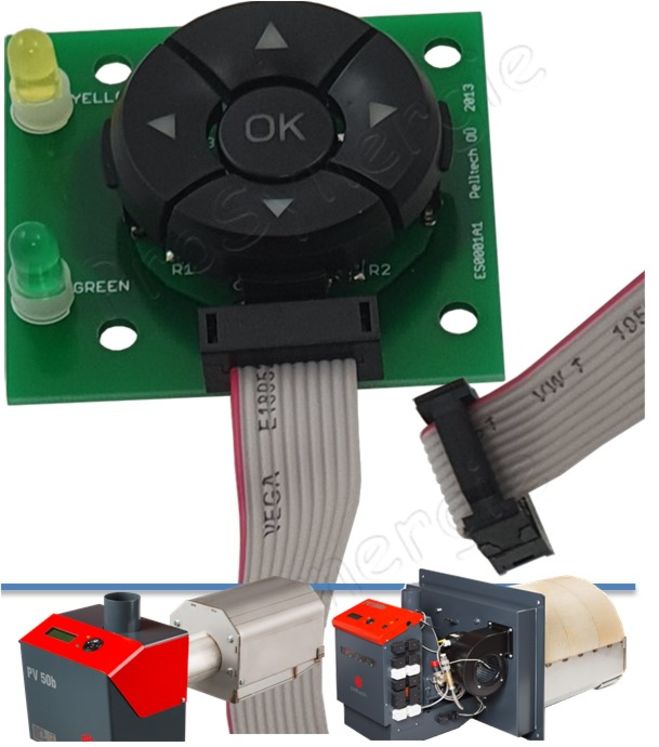 Interface de commande 5 boutons avec câble et connecteur pour brûleur PV50b/c; 350 à 1500
