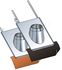 Solin et collet inox + kit d´étanchéité Noir - Conduit Ø ext 100 mm - Pente de toit 30 à 45°