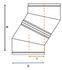 Efficience - Coude 30° Intérieur, Galva/Inox, Øint 200 mm, Non Peint