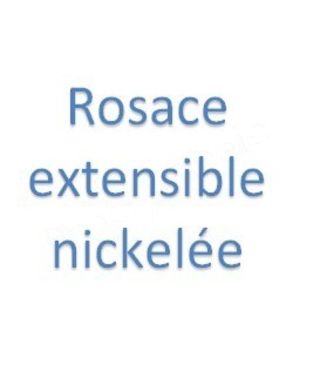 Rosace Extensible Nickelé - Ø80 mm à 139 mm
