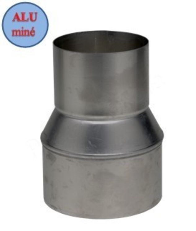 Réduction Aluminé   ØFemelle 125mm  ØMâle 83mm