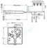 Thermostat BTS8 0059 Cotherm à bulbes déportés 30-75°C + sécurité à 98°C triphasé 240V/400V 15/20A