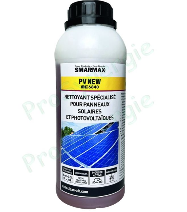 Smarmax PV New - Nettoyant panneaux solaires - Bidon 1L concentré