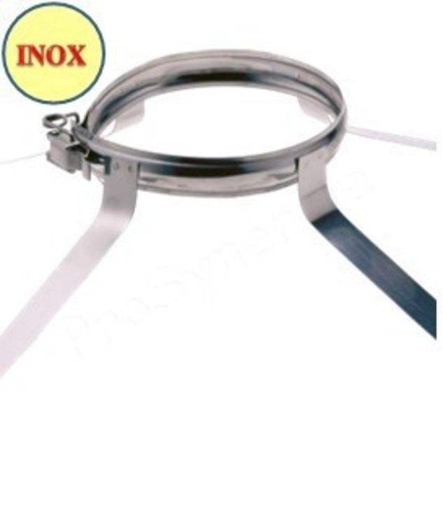 Collier de centrage "araignée" Inox 316 pour conduit de fumée - Ø 125 mm