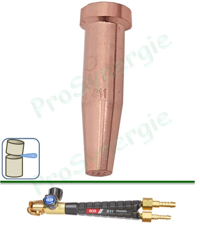 Buse de coupe oxy-acétylène - Buse n° 4 - pour Chalumeau Mixte X11 Soudeur-coupeur