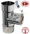 Kit limiteur de tirage Inox raccordement anti bistre sur buse mâle départ d'insert vers flexible
