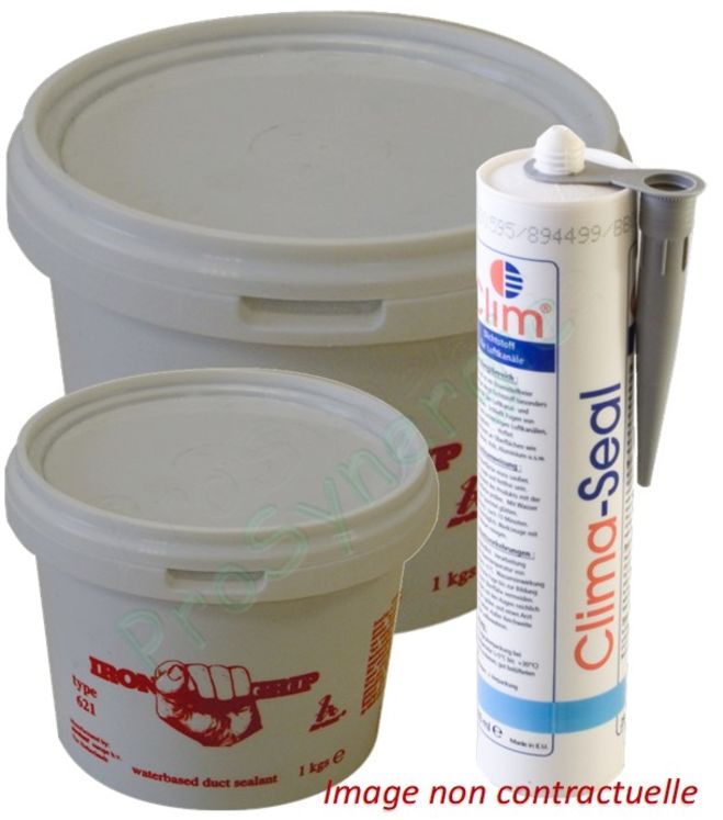 Mastic Acrylique d´étanchéité à base d´eau pour étanchéité des réseaux aérauliques - 380ml - 1 et 5 kg