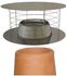 Chapeau (Aspirateur Statique) anti-refouleur avec grillage anti-volatile Varinox Terminal C5-B avec bague à griffes intégrée Ø 80 ou 100 mm