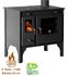 Retro Eko - Cuisinière à bois, ecodesign, classe A+, puissance nominale 7 kW, Min/Max 5,5/9,5 kW, Rendement > 83,63%, LxPxH = 810x460x770, plaque de cuisson acier, Ø conduit de fumées 130 mm