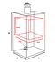 Eko3 - Poêle à bois ecodesign Classe A+, Puissance nominale 8,5 kW, Min/Max 5/12 kW, Rendement 82,04%, LxPxH = 530x440x890, Ø conduit de fumées 130 mm