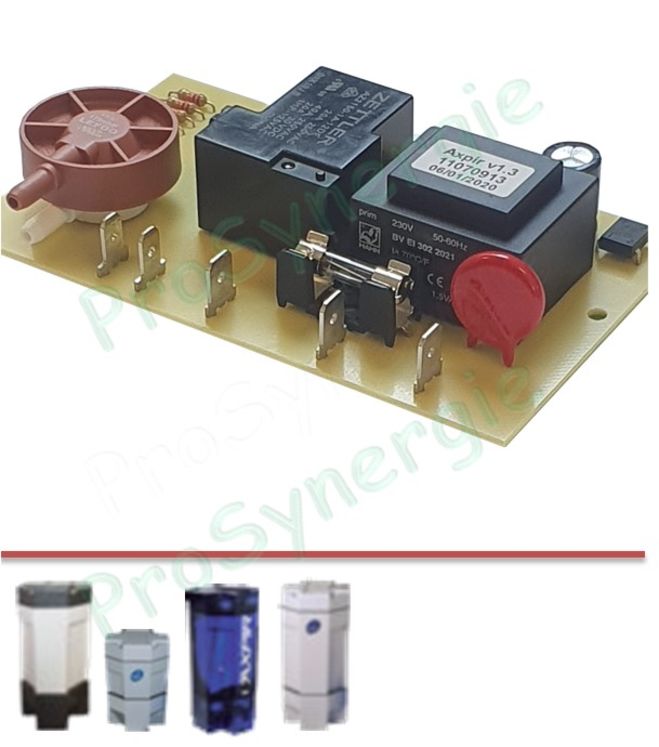 Carte électronique pour aspirateur centralisé Aldes 1 ou 2 moteurs (Axpir Confort Energy Family Compact et Bleu)