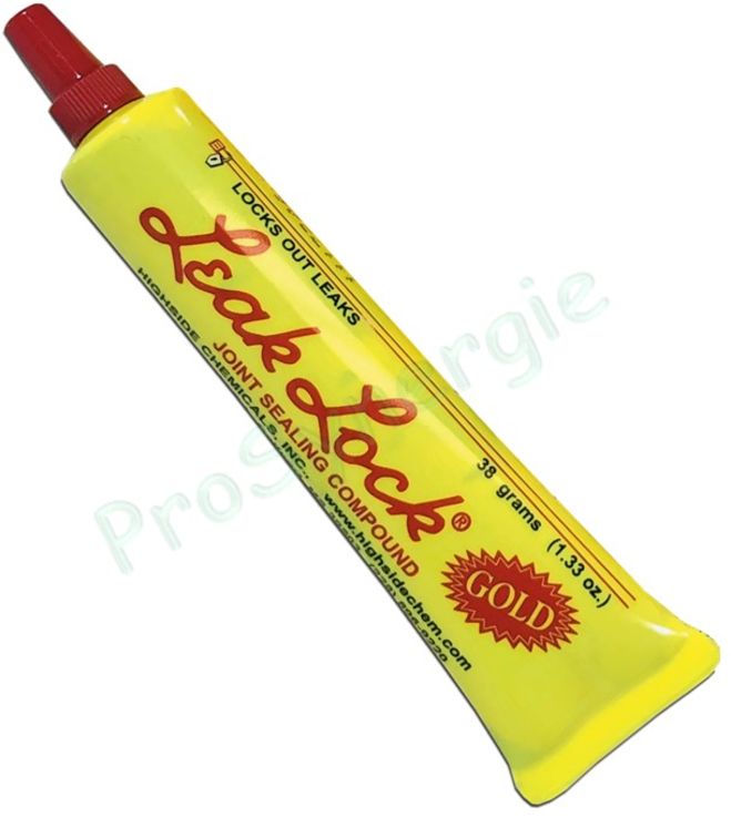 Pâte à joints résine pour filetage - Leak Lock ´´Gold´´ Teflon - Tube jaune de 39 ml