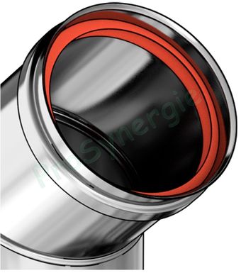 Joint silicone rouge à double lèvre pour tuyau Inox 316 Rigidten, Pression  et Duoten - Ø 80 à 200 mm